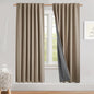 NICETOWN Bedroom 100% Blackout Linen Curtains, Thick Insulated Rod Pocket & by NICETOWN