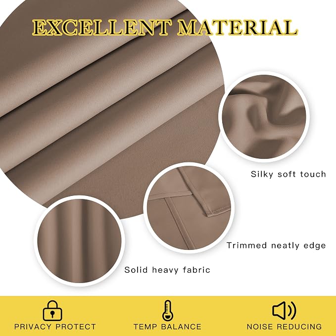 NICETOWN Patio Blackout Curtain Panels - Image 3