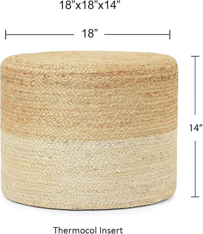 REDEARTH · Cylindrical Pouf Foot Stool Ottoman - Image 3