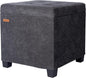 ABHENG Chenille Cover Steel Frame Ottoman by Liveinacomfortablehome