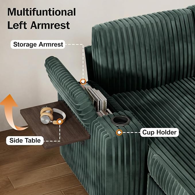 Vipbear 108" Modular Sectional Sleeper Sofa - Image 7