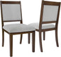 HomePop Open Back Upholstered Wood Frame Dining Chairs by HomePop