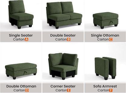 CHIC HOUSE Modular Sectional Sofa - Image 3