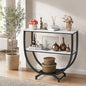 GILLAS 3 Tier Console Tables, Sofa Table Behind Couch Table, Industrial by GILLAS