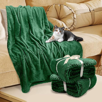 4 Pack Fleece Throw Blankets 50x60 Inches - Image 8