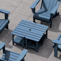 SERWALL Adirondack Table Set of 4, Outdoor Side Table- Blue by SERWALL