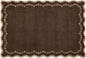 GarveeHome Scalloped Entryway Rug 2x3 Brown Washable Front Door Entry Rug | by GarveeHome
