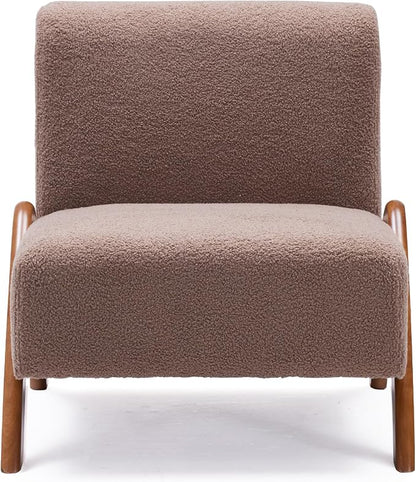 Oversized Accent Chair, upholstered armless mid Century Modern Living Room Chair - Image 8