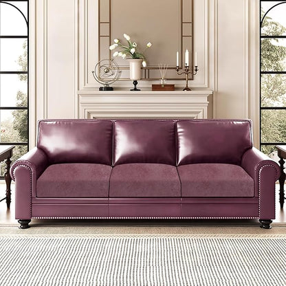 ANARACHON Leather Look Couch Cushion Covers Sofa Seat Slipcovers Sets Couches - Image 2