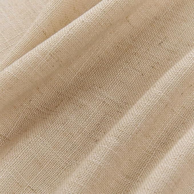 Joydeco Linen Curtains 96 Inch Length 2 Panel Sets, Light Filtering Curtains - Image 2
