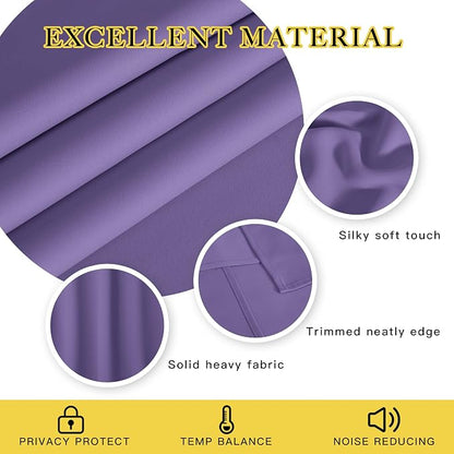 NICETOWN 66 Inch Long Blackout Curtains - Image 2