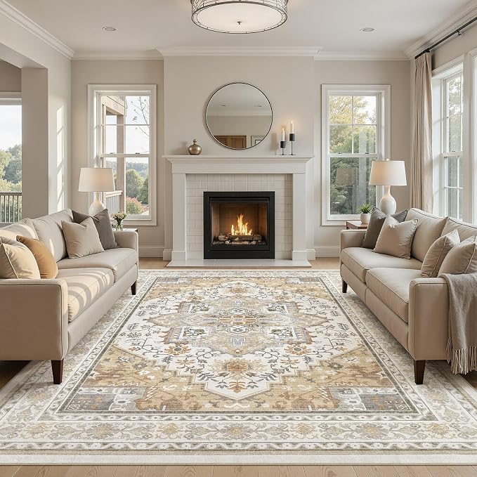 UERMEI 10x12 Area Rug for Living Room - Image 9
