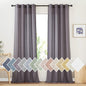 NICETOWN Semi Sheer Brown Purple Curtains by NICETOWN