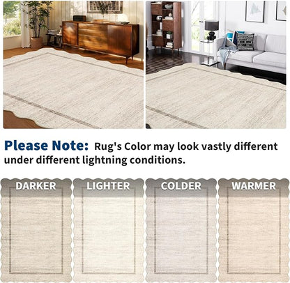GarveeHome Scalloped Washable Rug 2x3 Kitchen Rugs - Image 8