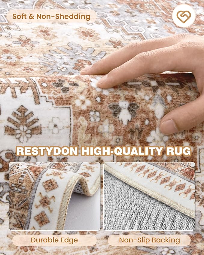 Washable Runner Rug 2.5x16, Non-Slip Long Kitchen Rugs, Soft Hallway Runner - Image 5