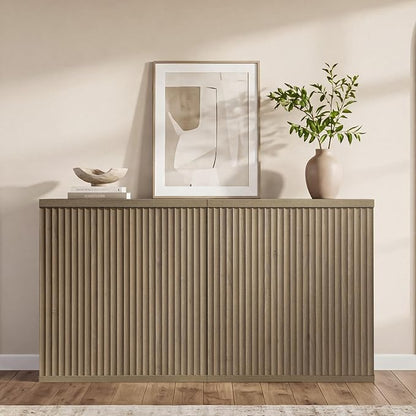 SICOTAS Buffet Cabinet with Storage Accent Sideboard Modern Credenza with Doors - Image 8
