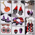 Halloween Resin Earrings Mold 3pcs Mini Skull Resin Jewelry Molds, Bat Pumpkin Coffin Silicone Mold for Earring Pendant Bracelet Keychain Making Kit DIY Epoxy Ornaments Holiday Gifts