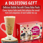 Fusion Select 5 Packs Bubble Tea Kit Extra Rich Blueberry, Raspberry Strawberry Blackberry Cherry Boba Tea Kit Drinks, Boba Tapioca Pearl, Straws, Various Tea Set Flavors