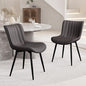 YOUNUOKE Dining Chairs Set of 2 Upholstered Mid Century Modern Kitchen Chair by YOUNUOKE