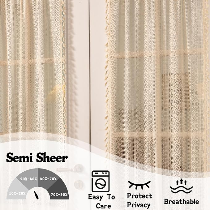 Sutuo Home French Door Curtains - Image 4