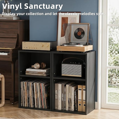 YAHARBO 2 Cube Bookshelf, Horizontal Book Shelf, Small Cubby Bookcase - Image 4