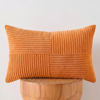 Fancy Homi 2 Packs Orange Long Lumbar Decorative Throw Pillow Covers 12x24 Inch - Image 7