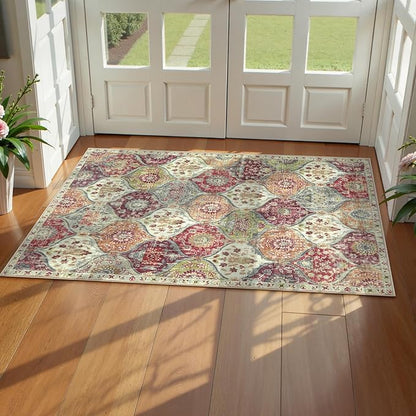 Lahome Washable Entryway Rug, 2x4 Kitchen Rugs by Lahome