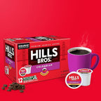 Hills Bros. Colombian Blend Keurig K-Cup Pods for Keurig Brewers – Medium Roast Premium Arabica Blend, Kosher – 1 Pack of 12 Single Serve Pods