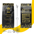 MyRoyalte Mountain Berry Puerh Tea Organic - Hibiscus Tea Loose Leaf Tea With Blueberries Grapes Mullberries - Pu'er tea Rosehip Tea - Organic Herbal Tea Chinese Tea Gift Idea for Tea Lovers - 3 oz