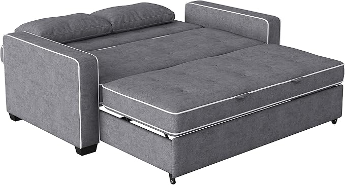 Serta Ainsley 72.6" Convertible Sleeper Sofa, Queen Size, Dreamcoil Comfort - Image 11