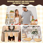 Lounsweer 6 Pcs Thicken Cutting Board Bulk Wood Board for Chopping Serving Charcuterie Material for Laser Engraving Mother' Day Wedding Housewarming Gift