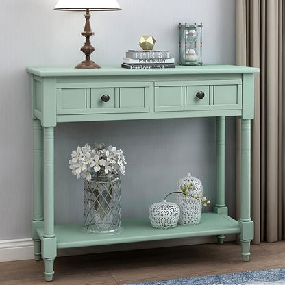 Merax Wood Sofa Table Console Table, Entryway Table Traditional Design - Image 3
