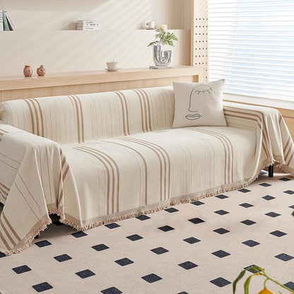 DREAMINGO Couch Cover for Sofa, Chenille Couch Cover Blanket, Washable Sofa by DREAMINGO