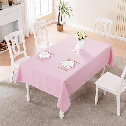 BALCONY & FALCON Rectangle Tablecloth Washable Wrinkle Resistant Water Proof - Image 5