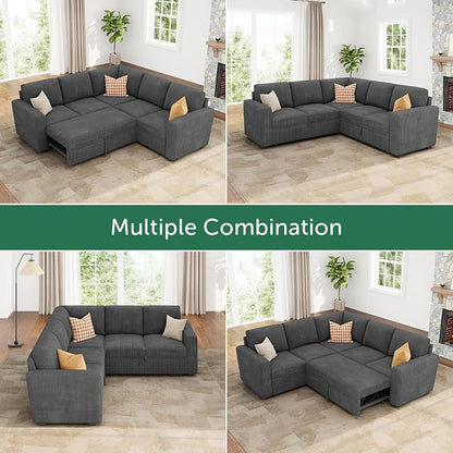 HONBAY Modular Sectional Sleeper Sofa - Image 4