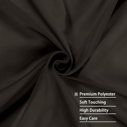 Chocolate Sheer Curtains 96 Inch Length, Elegant Sheer Curtains - Image 5