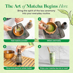 Matcha Whisk Set, 12 Pcs Matcha Set, Jujube Wood Bowl with Bamboo Straws, Storage Box & Gift Bag, Matcha Kit for Tea Ceremony or Matcha Latte