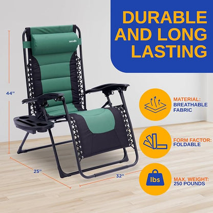 SereneLife Padded Zero Gravity Lounge Chair - Image 3