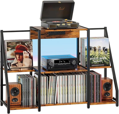 HavenlyYouth Record Player Stand, Record Player Table by HAVENLYYOUTH