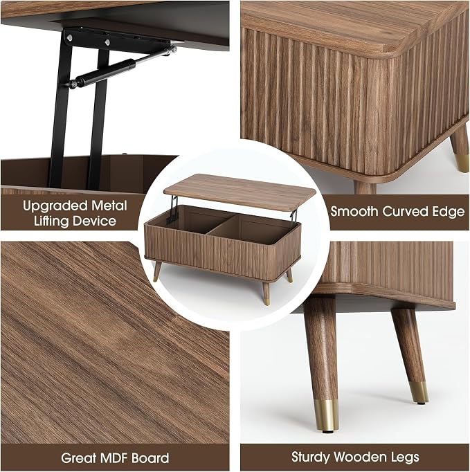 JOINICE Lift Top Coffee Table - Image 4