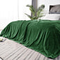 BEDELITE Ribbed Jacquard Dark Green Blankets Queen Size by BEDELITE