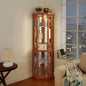 Glass Corner Display Cabinet by NALLBEIRRAA