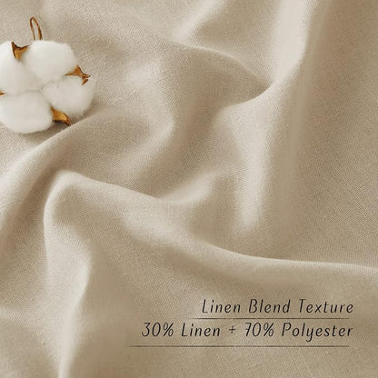 NICETOWN Linen Angora Window Curtains 84 inches Long, Grommet Thick Linen Blend - Image 7