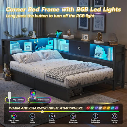 DICTAC Twin Corner Bed Frame - Image 4