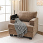 Oversized Accent Chair with Armrest Organizer, Living Room Chairs with 7.8'' by Fryruwa