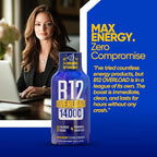 B12 Overload Extra Strength Energy Shot – Mixed Berry – 260mg Caffeine, 14000% B12, Electrolytes – Energy & Vitality Support – Zero Sugar No Calories – Vegan, Kosher, Gluten-Free – 1.93 fl oz, 12-Pack