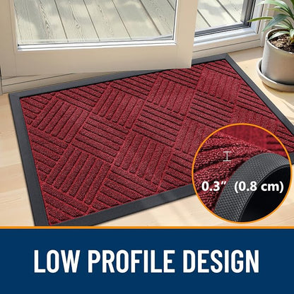 OLANLY Front Door Mat Outside Entrance 47x23, Waterproof Heavy-Duty Doormat | - Image 5