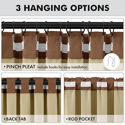 MIULEE 100% Blackout Linen Curtains - Image 5