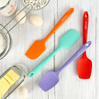 Elihome Classic Silicone Spoonula - Non-Stick Heat Resistant Silicone Scraper Spatula for Mixing, Serving, Scraping, Stirring, and More - 11 Inch, Red