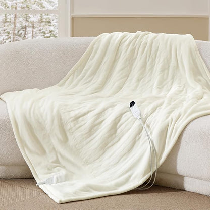 Bedsure Heated Blanket Throw, Soft Electric Blanket by Unknown